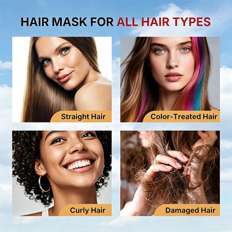 Custom logo 500ml Argan Oil & Collagen Deep Repair Hair Mask Deep Conditioning Treatment for Dry Damaged All Hair Types