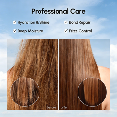 Custom Logo 10 Fl Oz White Keratin Deep Conditioning Hair Mask Repair Treatment for Dry Curly Color-Treated Damaged Hair