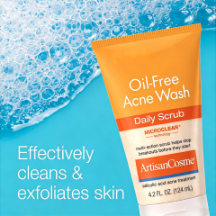 Custom Logo Oil-Free 2% Salicylic Acid Acne Face Wash Exfoliating Scrub for Oily Acne-Prone Skin Clears Blackheads Breakouts