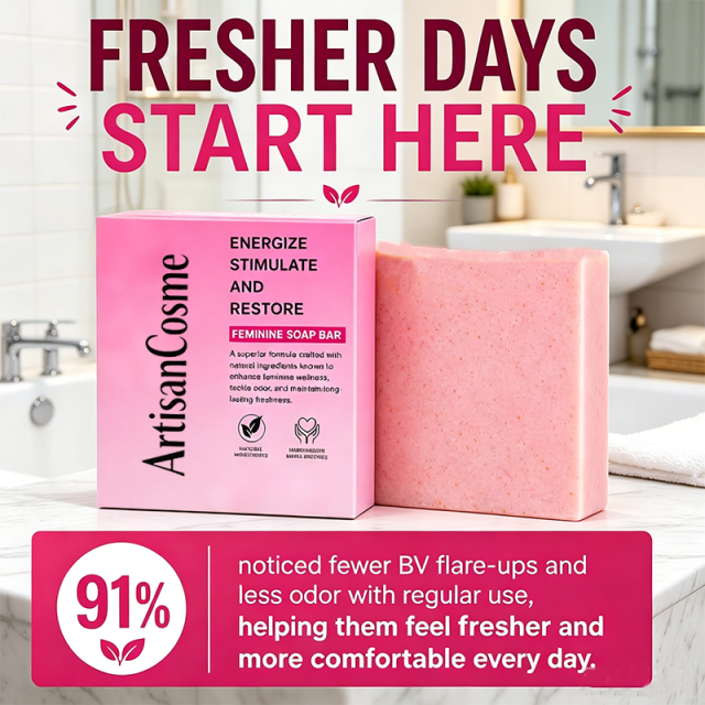 Custom Logo 3oz Handmade Vegan Feminine Care Soap pH Balancing Odor Control Hydrating Organic Herbal Intimate Wash Bar