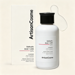 Custom Logo 2% Salicylic Acid Anti-Acne Face Wash with LHA & Zinc Sulfate-Free Gentle Exfoliating Cleanser