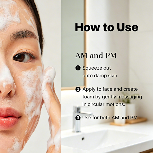 Custom Logo 5.07 Fl oz Low pH BHA Morning Gel Cleanser pH Balancing Gentle Wash for Sensitive Skin