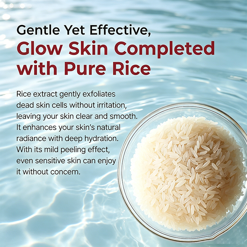 Custom Logo 2.7oz Black Rice Exfoliating Ampoule AHA BHA Niacinamide Pore Brightening Serum