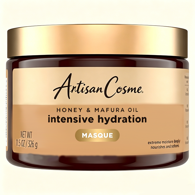 Custom Logo 11.5oz Honey & Mafura Oil Deep Conditioning Mask Intensive Hydration Treatment for Dry Damaged Hair