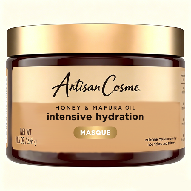 Custom Logo 11.5oz Honey & Mafura Oil Deep Conditioning Mask Intensive Hydration Treatment for Dry Damaged Hair