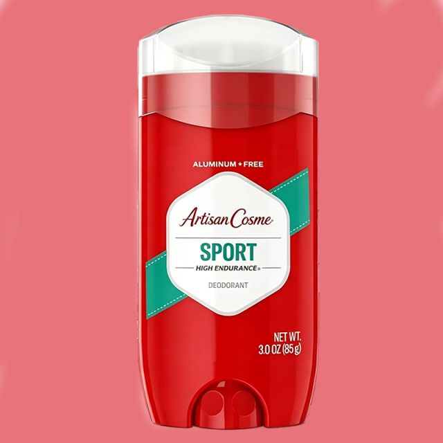 Custom Logo 3.0oz Aluminum Free Men Deodorant, High Endurance 24/7 Sweat & Odor Control Sport Scent