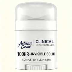 Custom Logo Clinical Strength Invisible Solid Antiperspirant Deodorant for Women, 100HR Sweat&Odor Control with Hyaluronic Acid