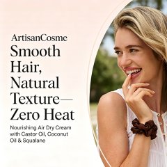 Custom Logo 5.3 oz Castor & Coconut Oil Air Dry Smoothing Cream Weightless Anti-Frizz Styling Cream