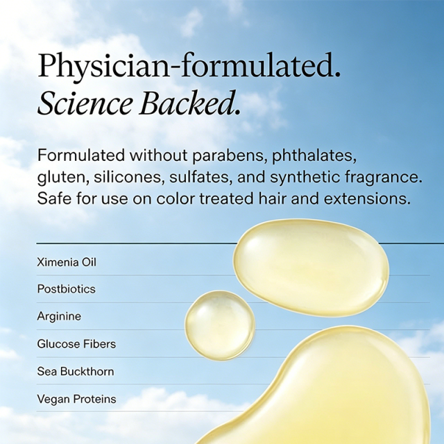 Custom Logo Physician Formulated Lightweight Conditioner Strengthen & Moisturize Thinning Hair Color Safe