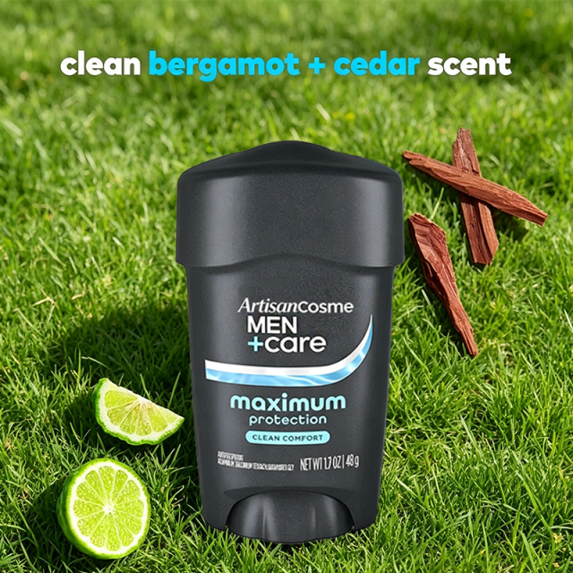 Custom Logo 1.7 oz Men+Care Clinical Antiperspirant Stick, 96-Hour Sweat & Odor Protection Clean Comfort Scent