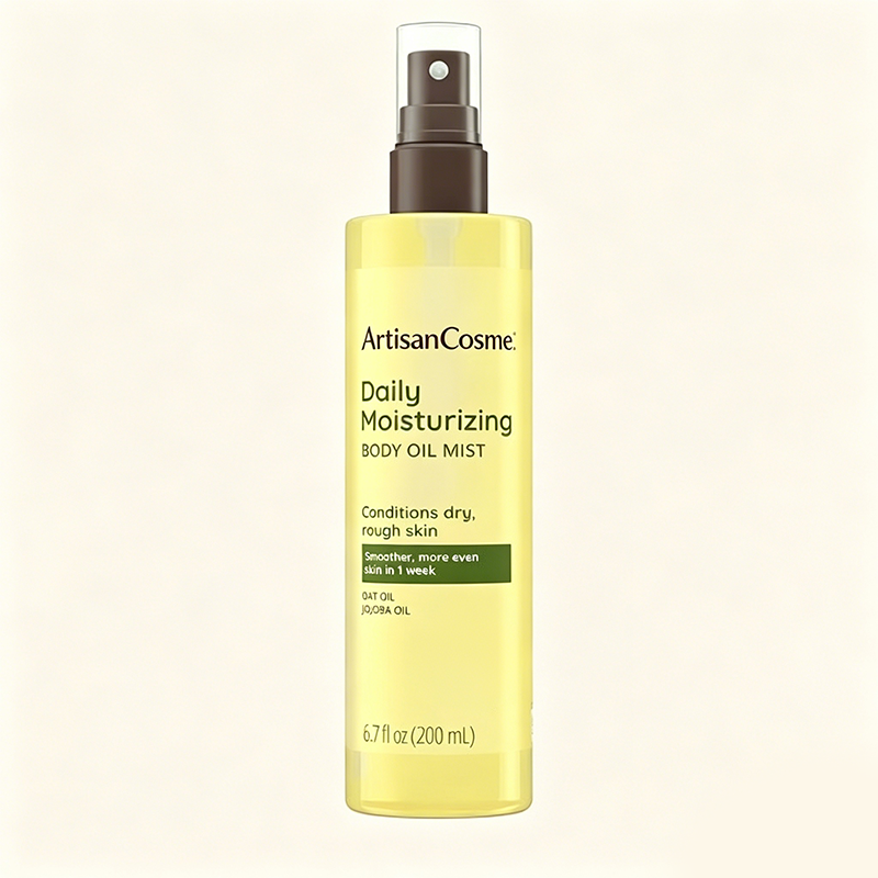 Custom Logo 6.7 fl oz Oat & Jojoba Moisturizing Body Oil Mist for Dry Sensitive Skin Paraben Silicone Free