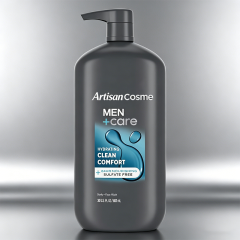 Custom Logo 30 oz Men+Care Clean Comfort Hydrating Body & Face Wash, 24 Hour Nourishing for Men
