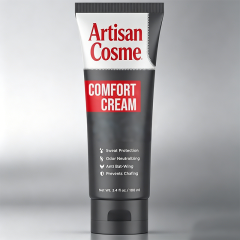 Custom Logo 3.4 fl oz Original Aluminum-Free Men Comfort Cream Deodorant, Anti-Chafing Odor & Sweat Protection for Intimate Areas