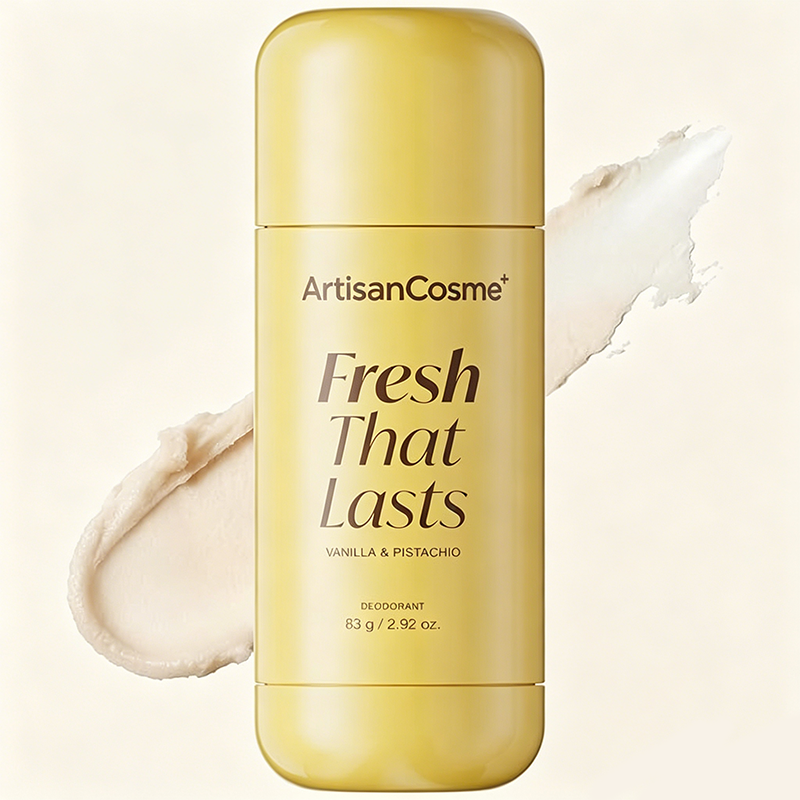 Custom Logo 2.92oz Kojic Acid Turmeric Aluminum-Free Deodorant Stick Vanilla Pistachio Scent Underarm Brightening for Men & Women