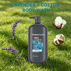 Custom Logo 30 oz Men+Care Clean Comfort Hydrating Body & Face Wash, 24 Hour Nourishing for Men