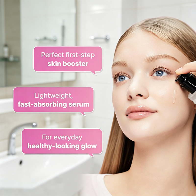 Custom Logo 5.07 oz Copper Peptide GHK-Cu Collagen Skin Booster Toner Serum, Facial Essence for Dull Uneven Skin & Skin Renewal