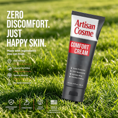 Custom Logo 3.4 fl oz Original Aluminum-Free Men Comfort Cream Deodorant, Anti-Chafing Odor & Sweat Protection for Intimate Areas