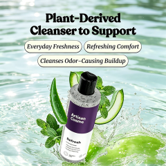 Custom Logo 8 oz pH Balancing Feminine Wash Gentle Cleansing Odor Control Shower Gel