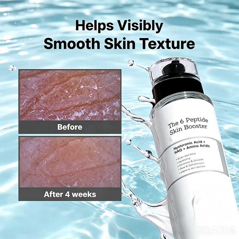 Custom Logo 5.07 oz Copper Peptide GHK-Cu Collagen Skin Booster Toner Serum, Facial Essence for Dull Uneven Skin & Skin Renewal