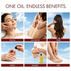 Custom Logo 100% Pure Cold Pressed Vitamin E Oil, Hexane-Free, Multi-Use for Hair, Scalp, Eyelashes, Eyebrows,Face, Body&Nails