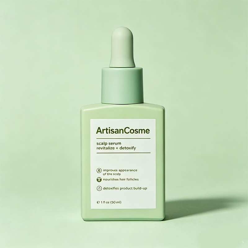 Custom Logo Clinically Tested Scalp Serum with Caffeine, Rosemary Oil & Amino Acids for Thinning Hair, Non-Greasy Formula Balances Scalp & Reduces Buildup