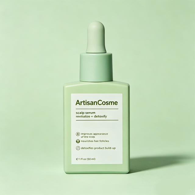 Custom Logo Clinically Tested Scalp Serum with Caffeine, Rosemary Oil & Amino Acids for Thinning Hair, Non-Greasy Formula Balances Scalp & Reduces Buildup
