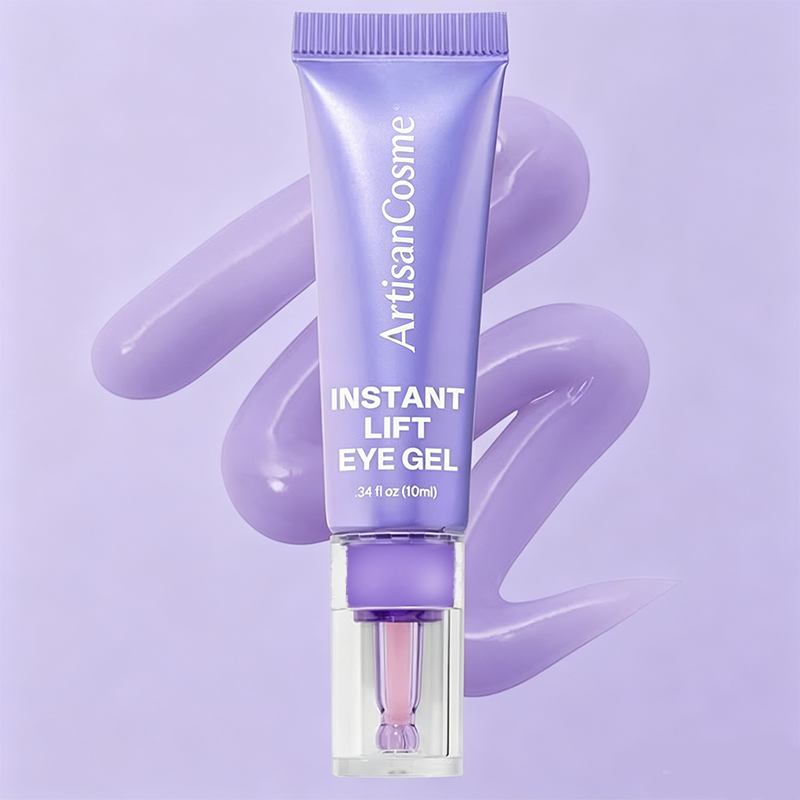 CustomLogo Instant Lift Under Eye Gel, Reduces Puffiness, Bags, Wrinkles, Fine Lines & Dark Circles, Anti-Aging Brightener for Men & Women