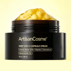 Custom Logo Liposome Deep Vitamin C Golden Capsule Cream, Hydrating Gel Texture for Radiant, Firm Complexion