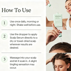Custom Logo Clinically Tested Scalp Serum with Caffeine, Rosemary Oil & Amino Acids for Thinning Hair, Non-Greasy Formula Balances Scalp & Reduces Buildup