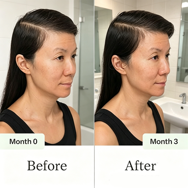 Custom Logo Clinically Tested Scalp Serum with Caffeine, Rosemary Oil & Amino Acids for Thinning Hair, Non-Greasy Formula Balances Scalp & Reduces Buildup