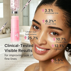 Custom Logo Pink Collagen Volume Multi Balm Stick with Volufiline, PDRN, NAD & Collagen, Plumping Line Care Balm for Face, Lips, Neck & Under Eyes