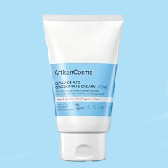 Custom Logo 6.76 fl.oz Ceramide Ato Concentrate Cream, Vegan Barrier Repair Moisturizer for Dry Sensitive Skin, 100hr Hydration for Face, Body & Infants