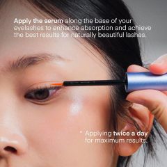 Custom Logo 3mL Advanced Eyelash & Eyebrow Growth Serum, Lash & Brow Enhancer for Thicker Longer Luscious Lashes
