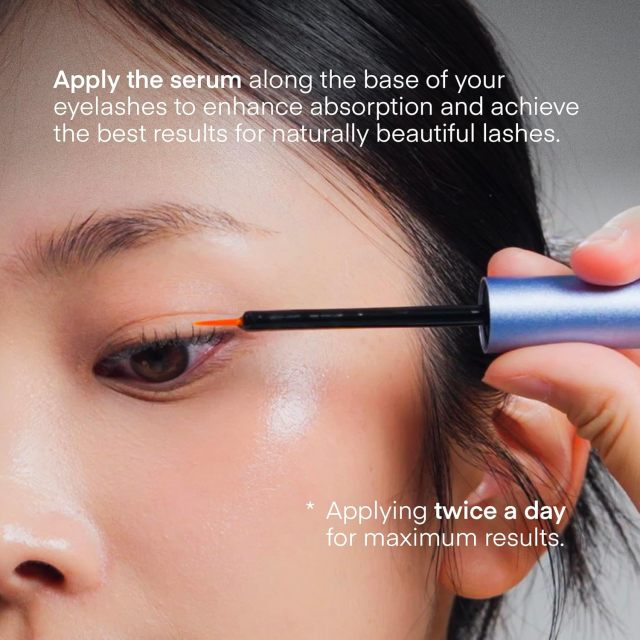Custom Logo 3mL Advanced Eyelash & Eyebrow Growth Serum, Lash & Brow Enhancer for Thicker Longer Luscious Lashes