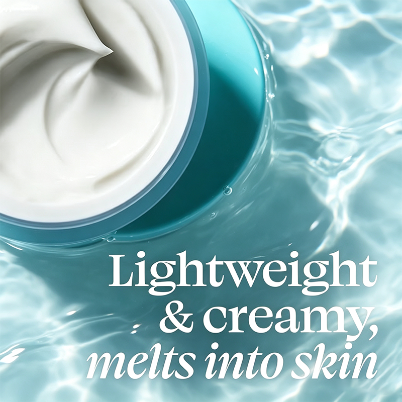 Custom Logo 24-7 Hydrating Day & Night Cream, Anti-Aging Face Moisturizer with Prebiotic Extracts & Hyaluronic Acid for Dry, Dull Skin