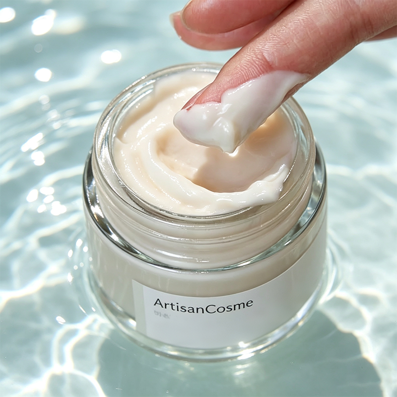 Custom Logo 50ml 1.69 fl.oz Fermented Soybean Bean Deep Moisturizer Cream, Lightweight Non-Sticky Hydrating Smoothing Facial Lotion