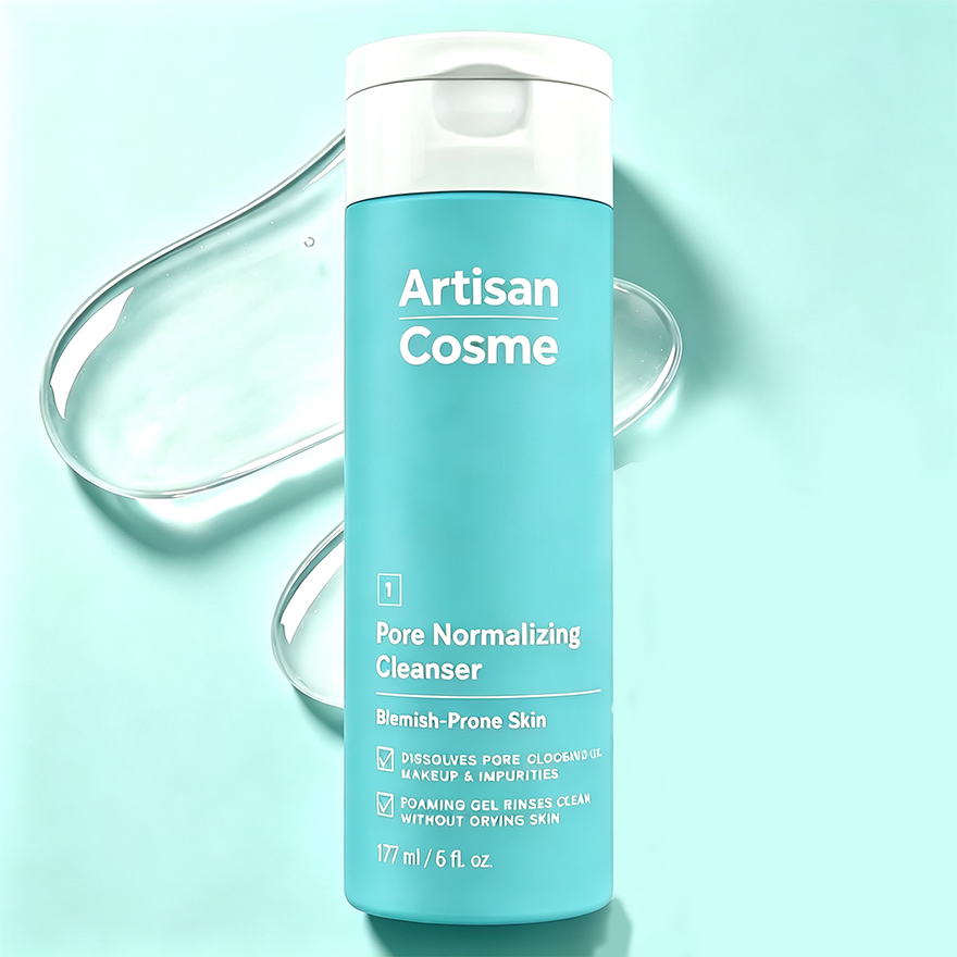 Custom Logo Salicylic Acid Pore Normalizing Facial Cleanser, Fragrance-Free Daily Acne Face Wash for Clogged Pores, Blackheads & Redness