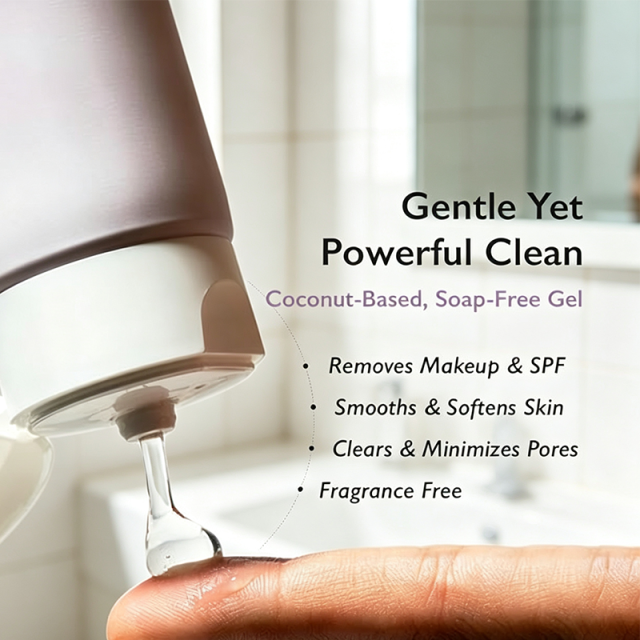 Custom Logo 3.4 fl.oz Black Rice pH 5.5 Soft Cleansing Gel, Soap-Free Gentle Daily Face Wash, Moisture Balancing Vegan Cruelty-Free Cleanser for Sensitive Skin