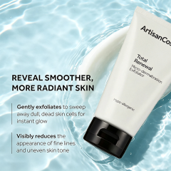 Custom Logo 2.5 Oz Microdermabrasion Total Renewal Face Scrub, Gentle Exfoliating Wash Dark Spot Corrector for Sensitive Skin, Smooth Fine Lines & Even Skin Tone