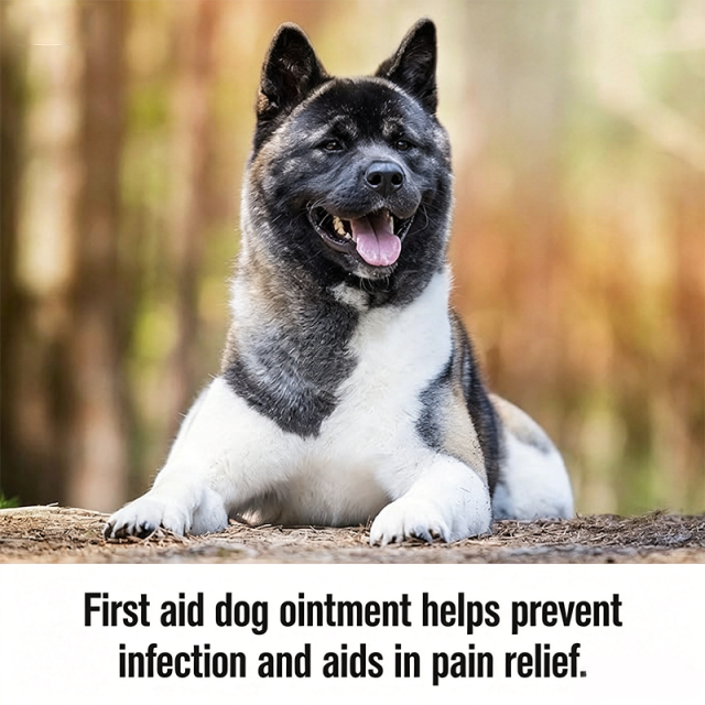 Custom Logo 2‑Ounce 3‑Way Dog Wound Care Ointment, Pain Relief & Infection Prevention for Dog Cuts, Scrapes, Bites and Injuries