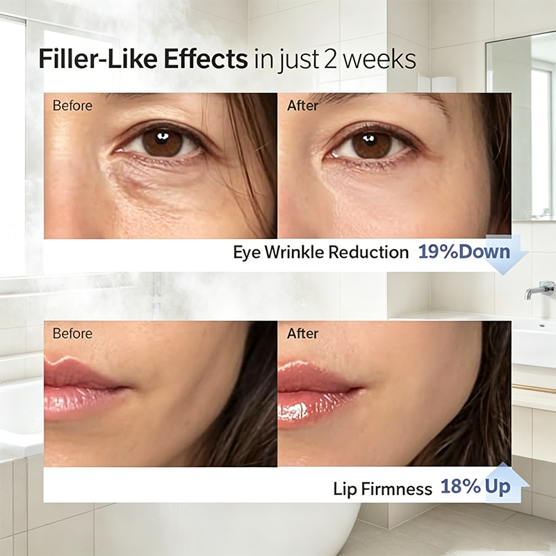 Custom Logo Deep Collagen Face Serum with 5% Volufiline, 58% Low‑Molecular‑Weight Collagen and 2% Niacinamide for Hydrating and Smoothing Skin
