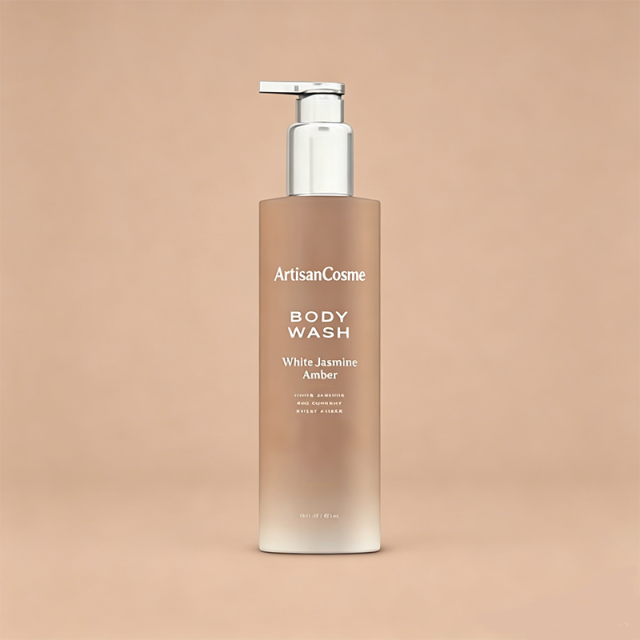 Custome Logo 16 Fl Oz White Jasmine Amber Body Wash for Women, Moisturizing Formula with White Jasmine, Red Currant and Sweet Amber Fragrance