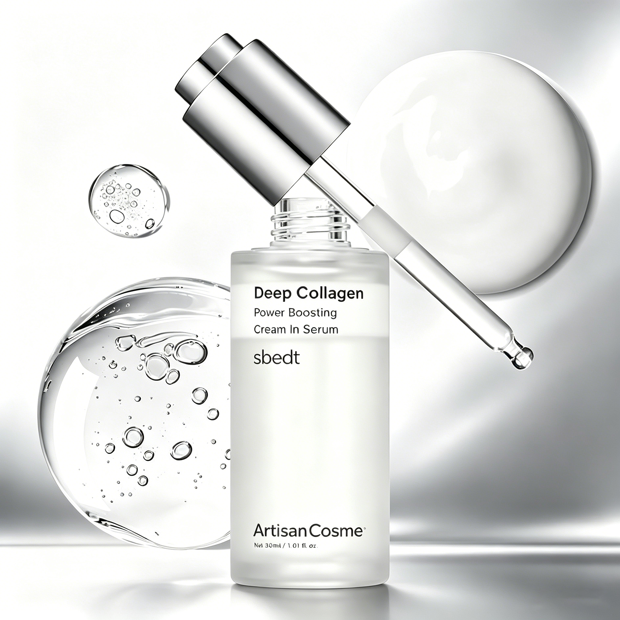 Custom Logo Deep Collagen Face Serum with 5% Volufiline, 58% Low‑Molecular‑Weight Collagen and 2% Niacinamide for Hydrating and Smoothing Skin