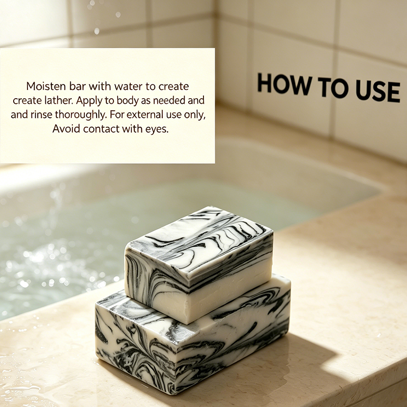 Custom Formulas Fennel & Activated Charcoal Bar Soap for Deep‑Pore Cleansing and Oil Control
