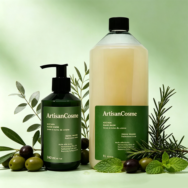 Custom Natural Kitchen Hand Wash With Essential Oils, Deep‑Cleaning Hand Soap to Remove Cooking Grease& Food Odors