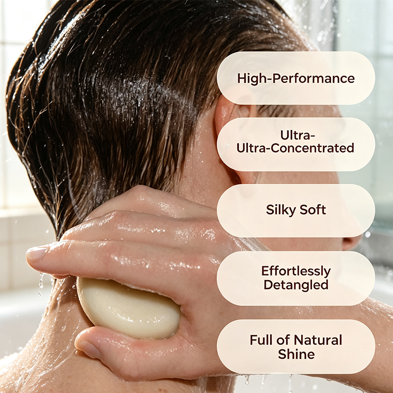 Custom Logo Solid Hair Conditioner Bar, Plastic‑Free Conditioner Bar for Soft, Smooth Tresses