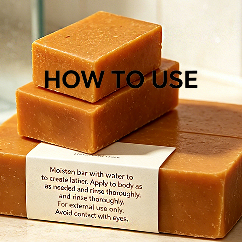 Customized Formula Refreshing & Whiting Bar Soap with Shea Butter, Rich Vitamin C Orange Citrus‑Scented Soap for Face Body Hands Cleansing
