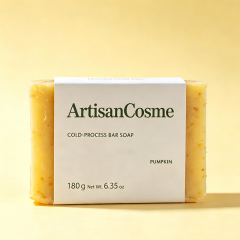 Custom Natural Pumpkin Bar Soap, Plant‑Based Vegan Exfoliating Soap for Face and Body Gentle Cleansing
