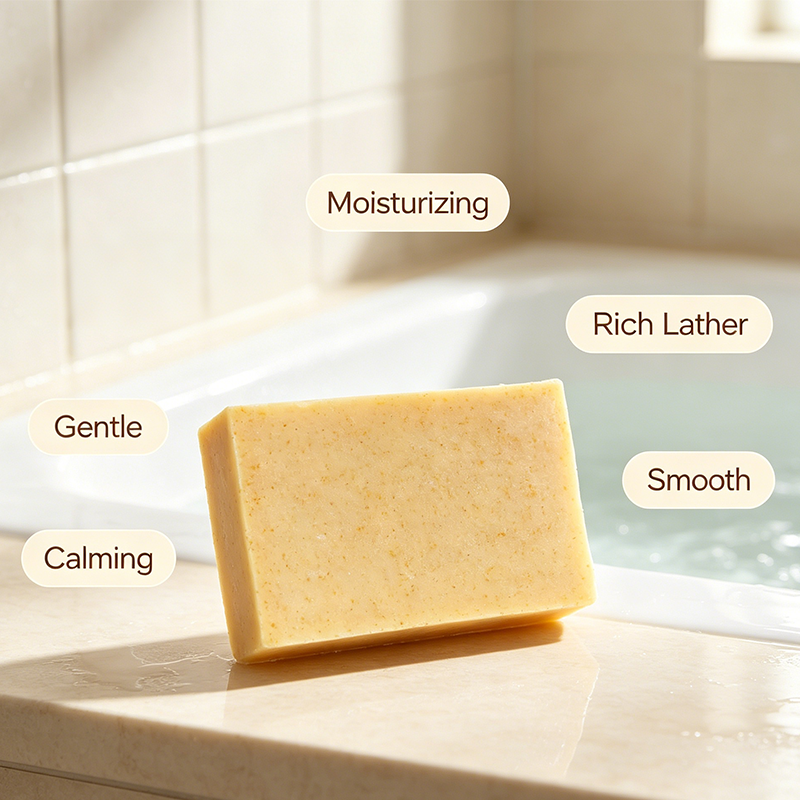 Custom Natural Pumpkin Bar Soap, Plant‑Based Vegan Exfoliating Soap for Face and Body Gentle Cleansing
