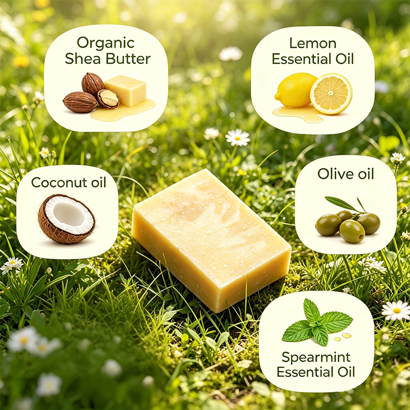 Custom Logo Community Soap‑Vibrant Citrus, Refreshing Citrus‑Infused Bar Soap for Face and Body